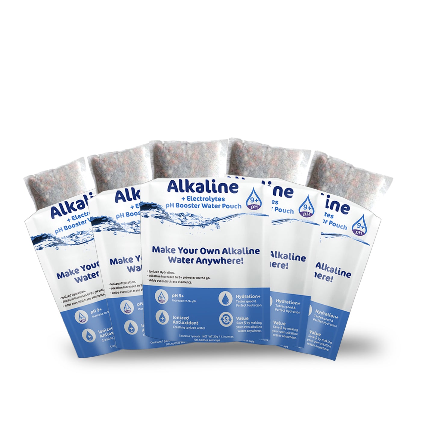 DIJA Alkaline Water Filter Pouch- Long-Life 16 Gallon/72 Litre (5-pack)